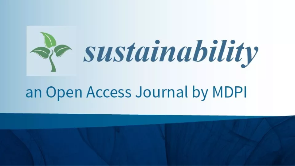 Cover of the journal Sustainability