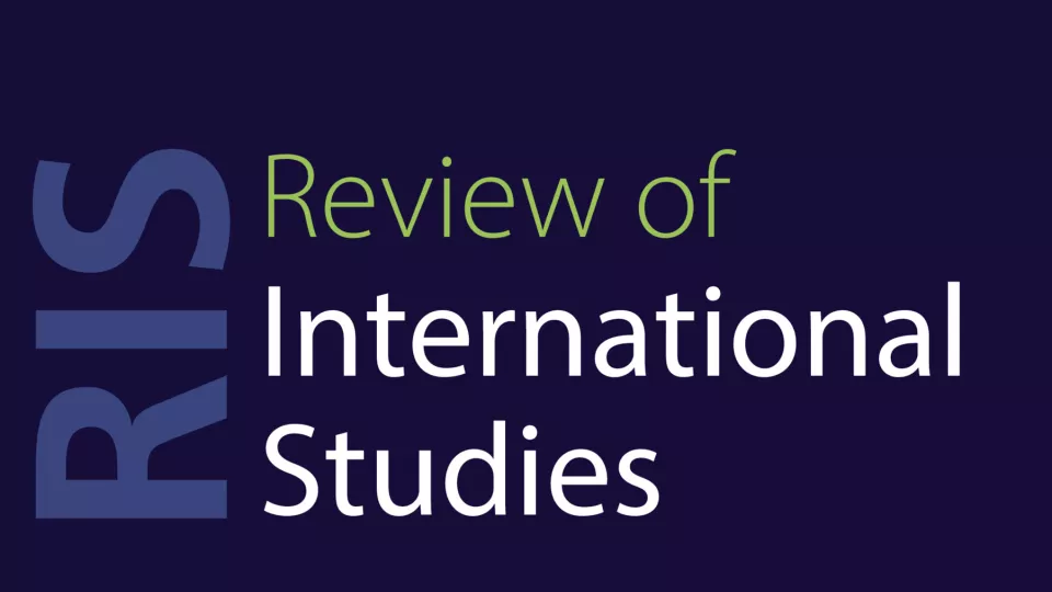 Cover of the journal Review of International Studies