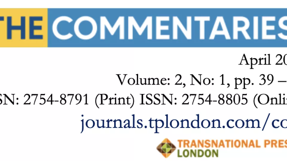 Logo and publishing info for The Commentaries