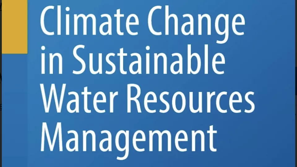 Cover of the book "Climate Change in Sustainable Water Resources Management"