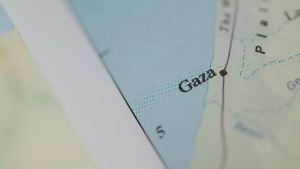 A map of Gaza