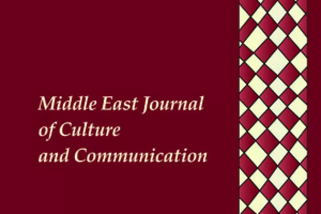 Red cover of the Middle East Journal of Culture and Communication