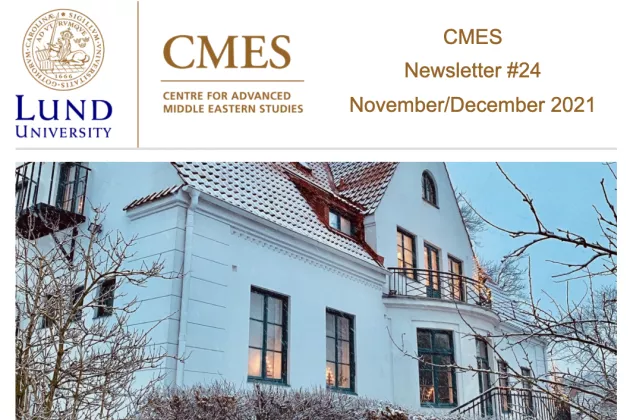 Cover of the CMES Newsletter November/December 2021