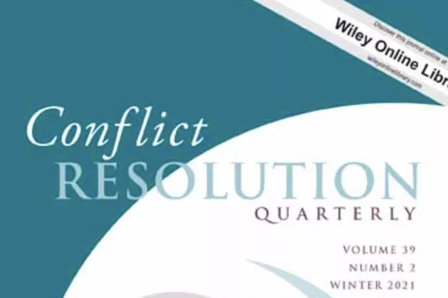 Cover of the journal "Conflict Resolution Quarterly"