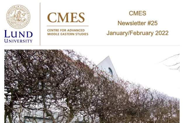 Cover of the CMES Newsletter from January and February 2022