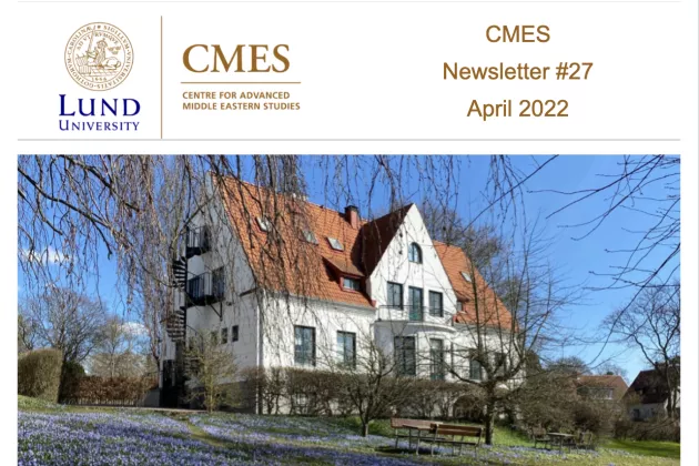 Cover of the CMES Newsletter from April 2022