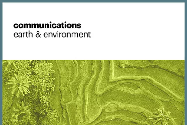 Cover of the Nature journal Communications Earth and Environment