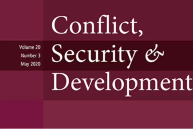 Cover of the journal Conflict, Security & Development