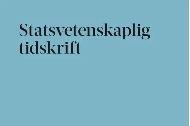 Cover of the journal "Statsvetenskaplig tidskrift"