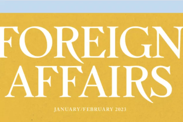 Cover of the Foreign Affairs Magazine