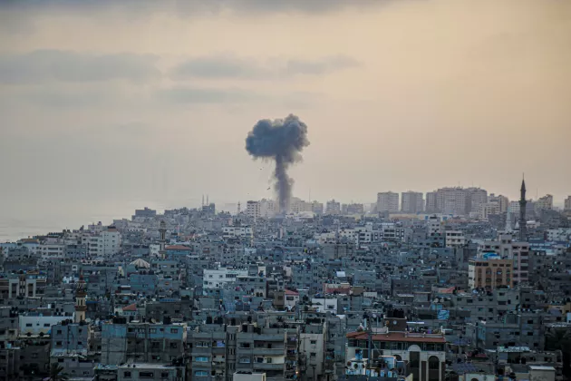 Israeli bomb in Gaza (Photo: Mohammed Ibrahim/Unsplash)