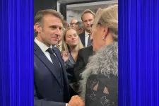 Karin speaks with President Macron.