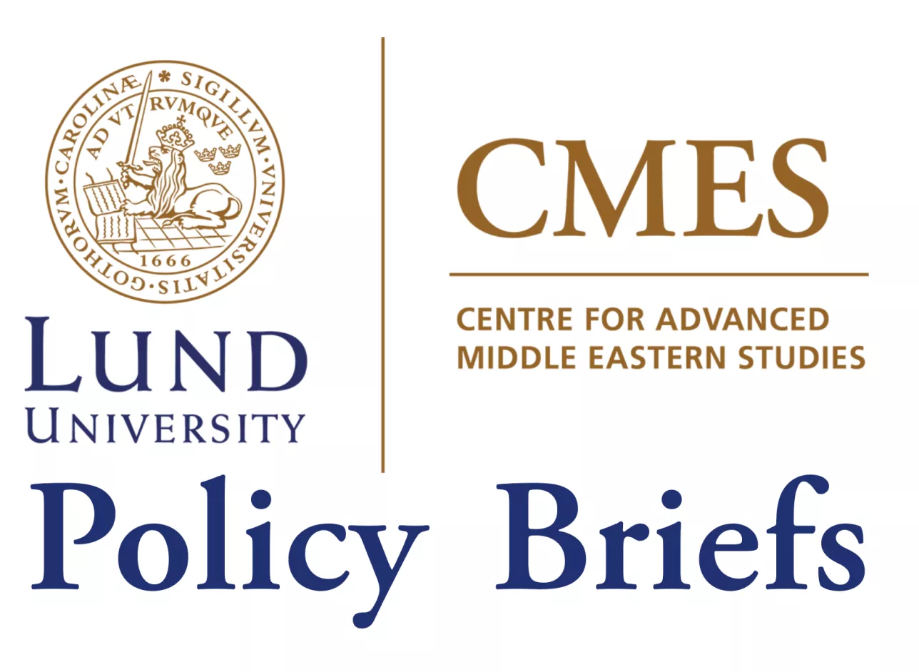 The CMES logo, the Lund University logo and the text "Policy Briefs"