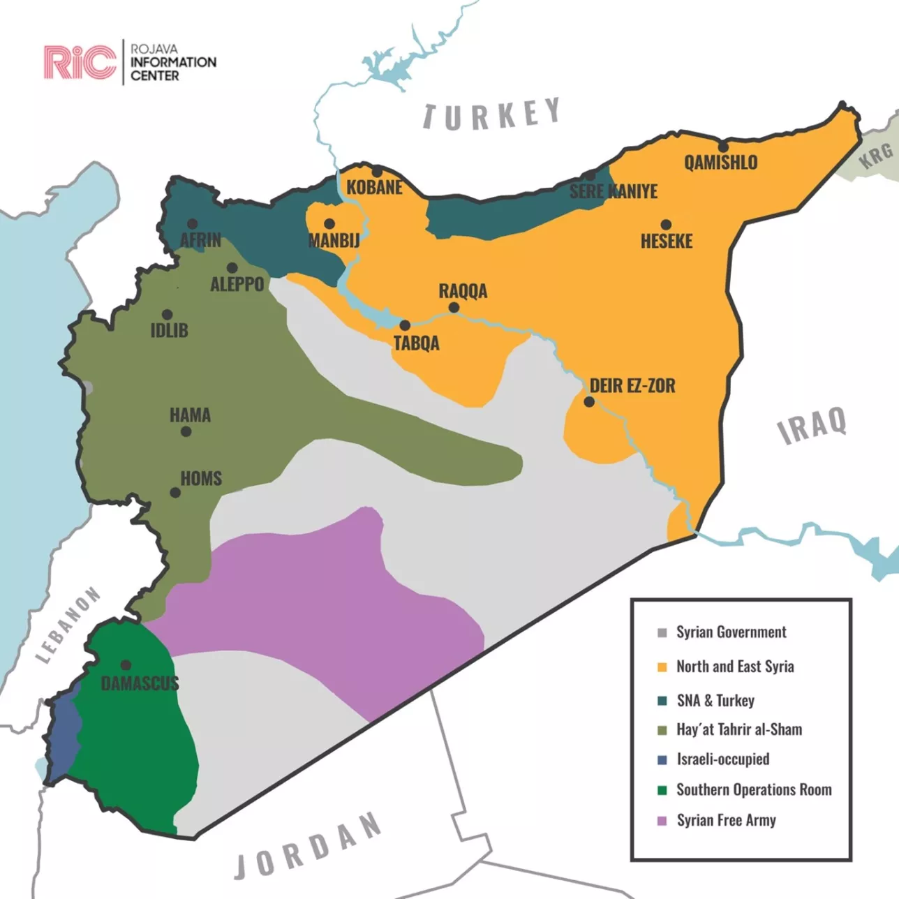 Map Syria Regional Outlook
