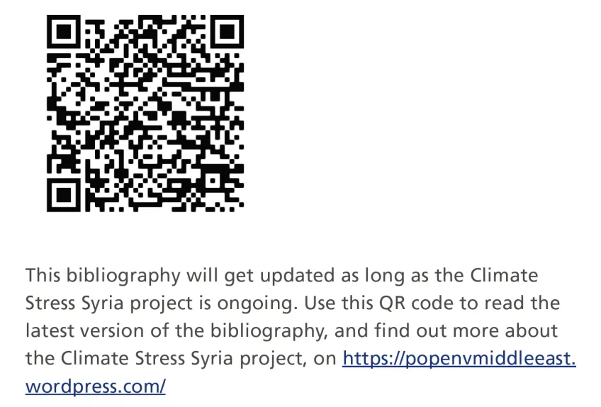 A QR code that can be used to access the bibliography