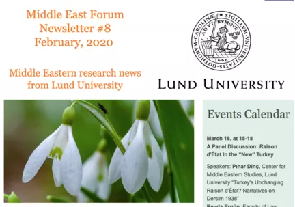 Middle East Forum Newsletter #8 February, 2020