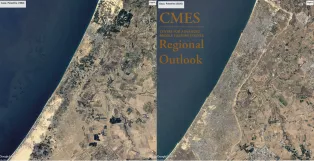 Satellite images of Gaza, Occupied Palestinian Territory, and Israel, from 1984 and 2020 (Captured by Landsat/Copernicus)